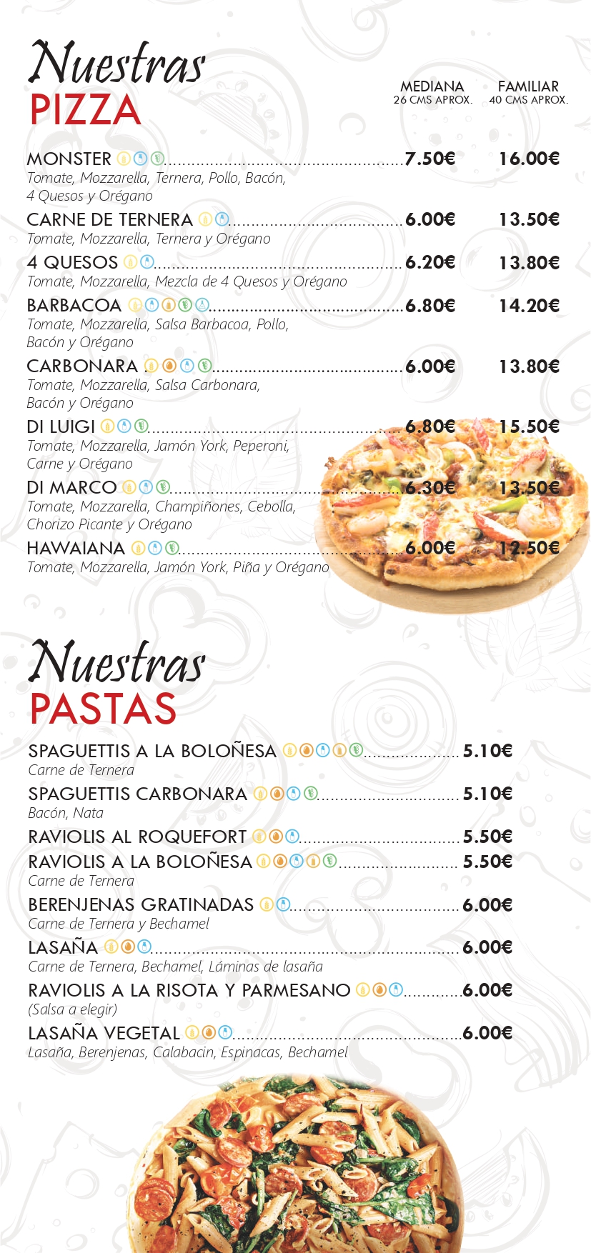 Carta Pizzeria Giuseppe